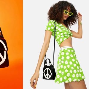 Peace sign purse